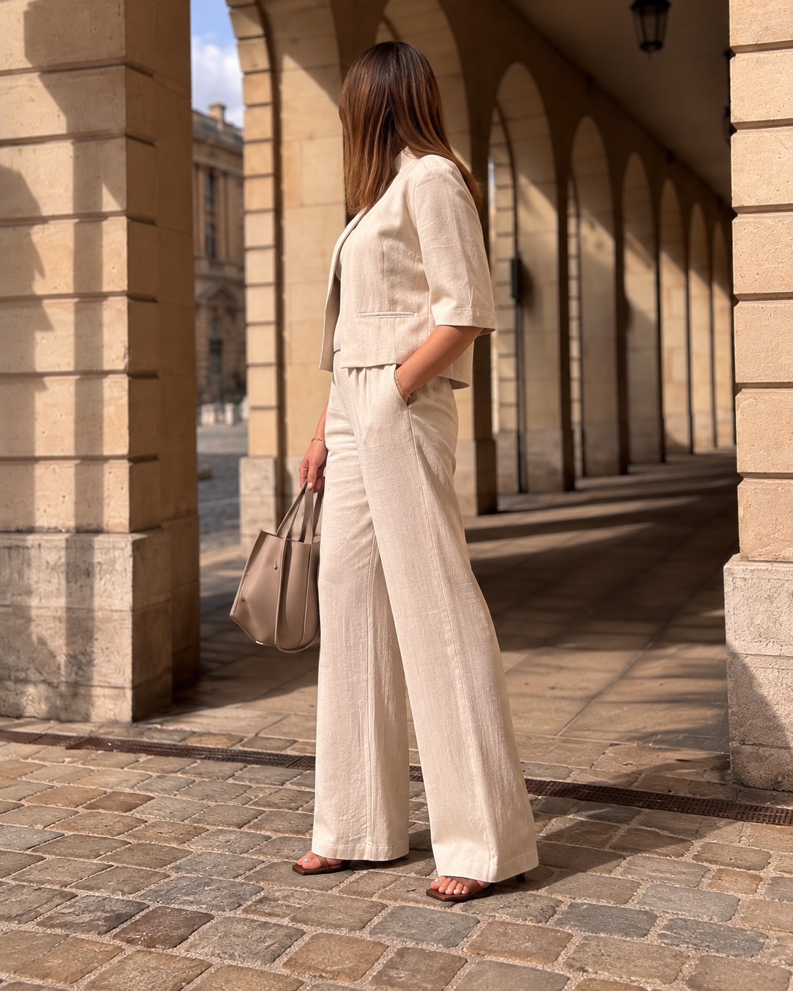 Pantalon beige - Adelyna