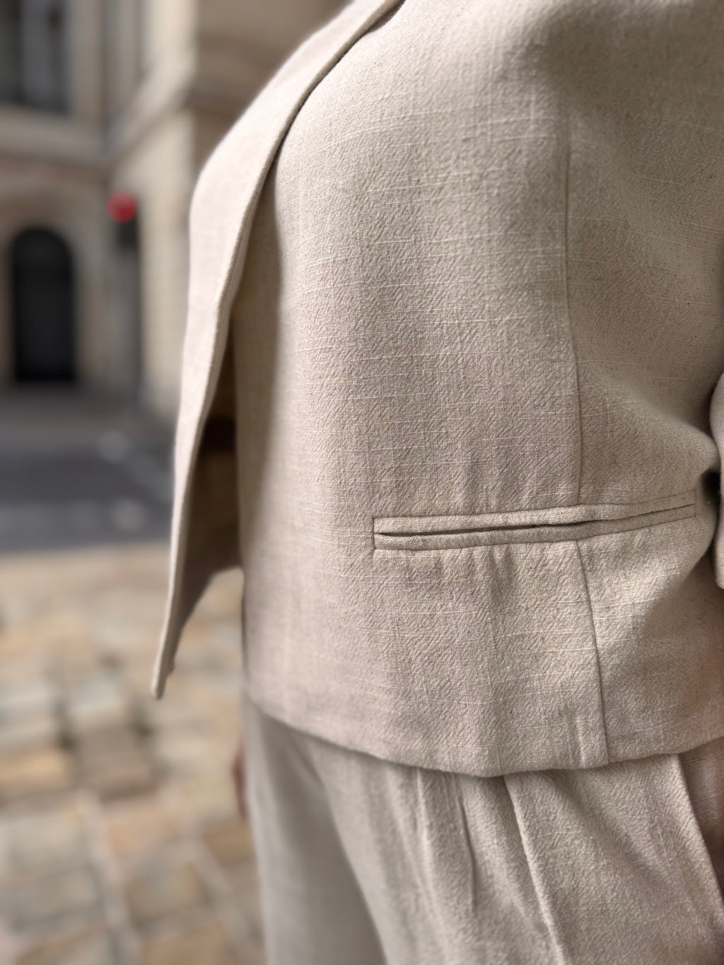 Veste courte beige - Adelyna