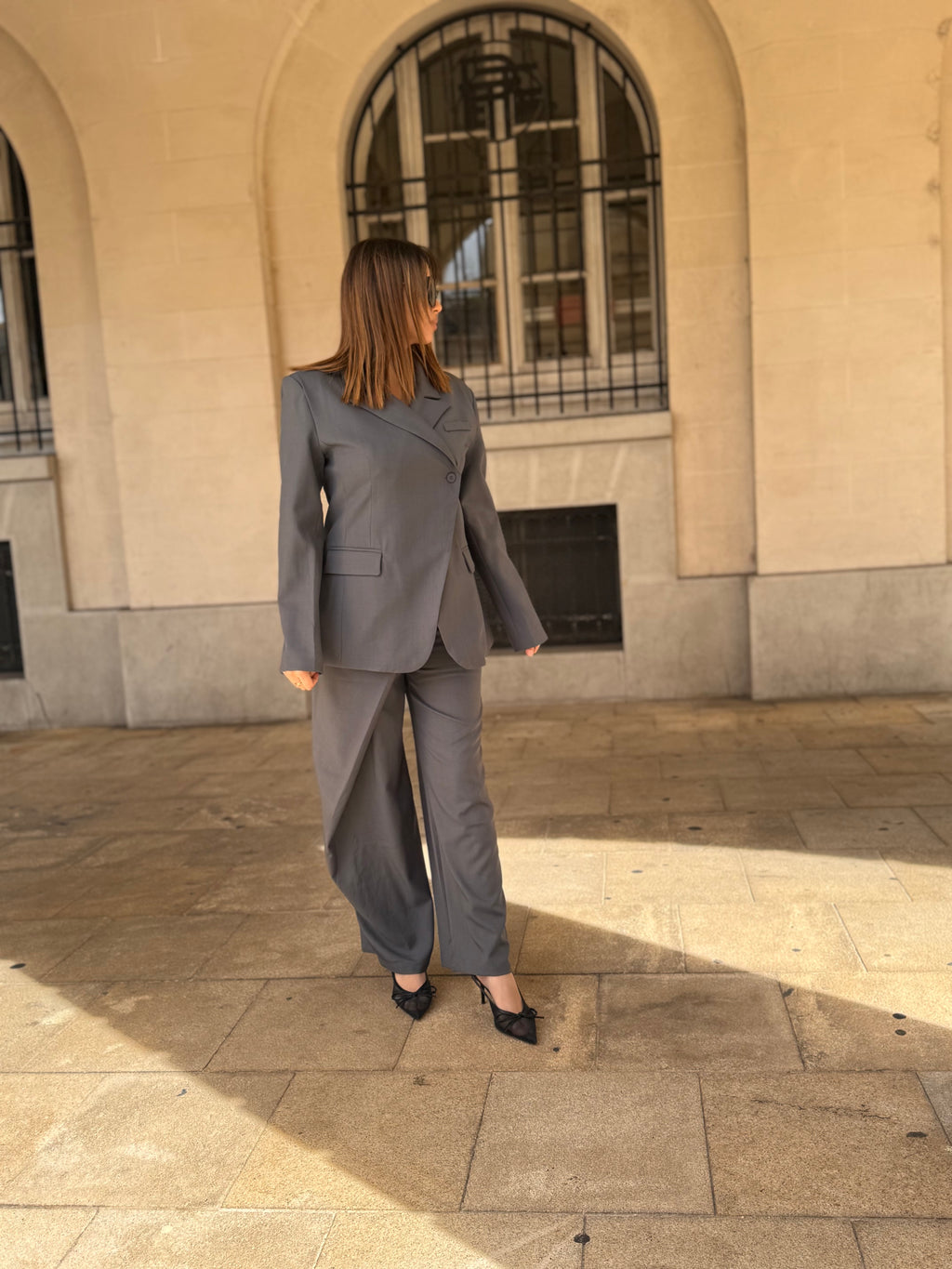 Blazer tailleur gris - Adelyna
