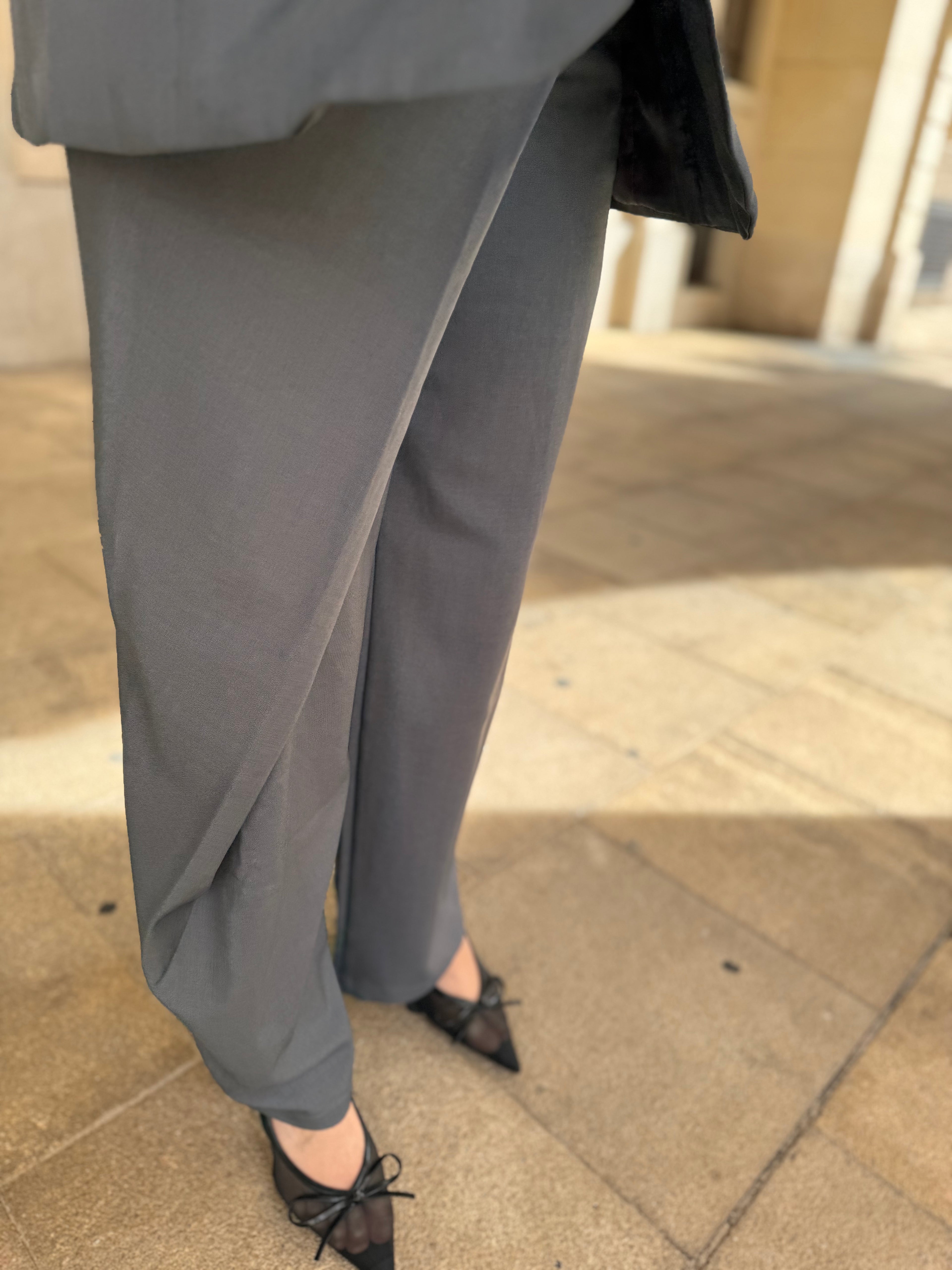 Pantalon tailleur gris - Adelyna