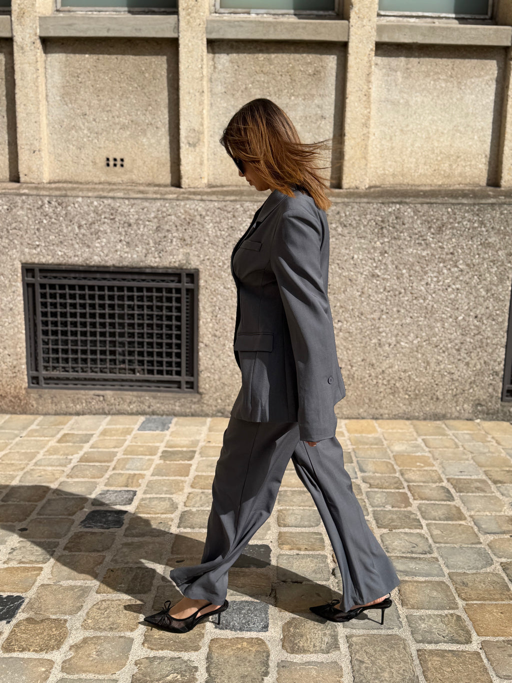 Blazer tailleur gris - Adelyna